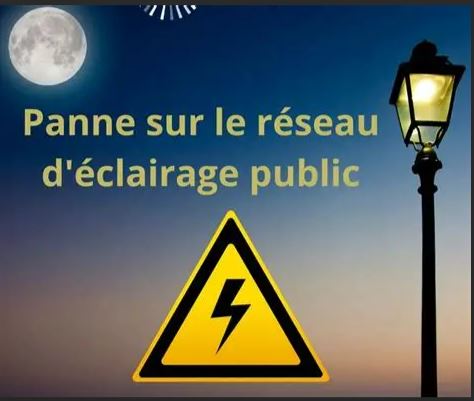 Panne éclairage public Village de Burlats