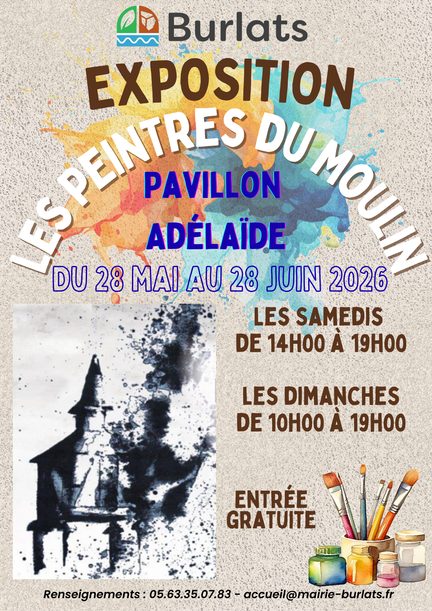 affiche peintres du moulin juin 2026