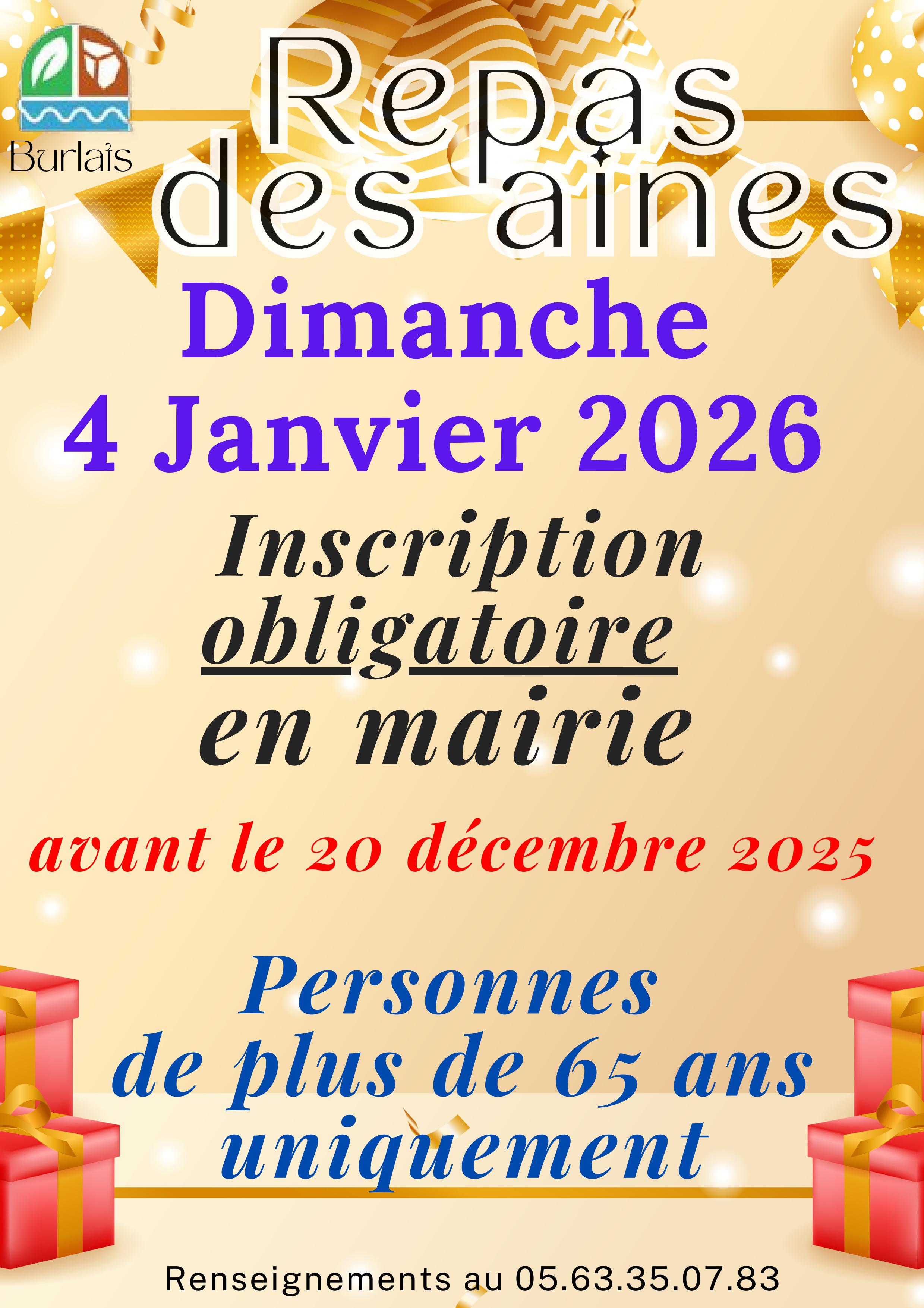 repas aines 2026