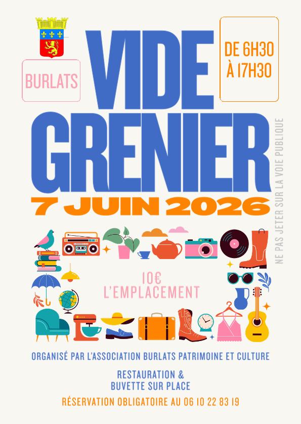 vide greniers BPC 07.06.26