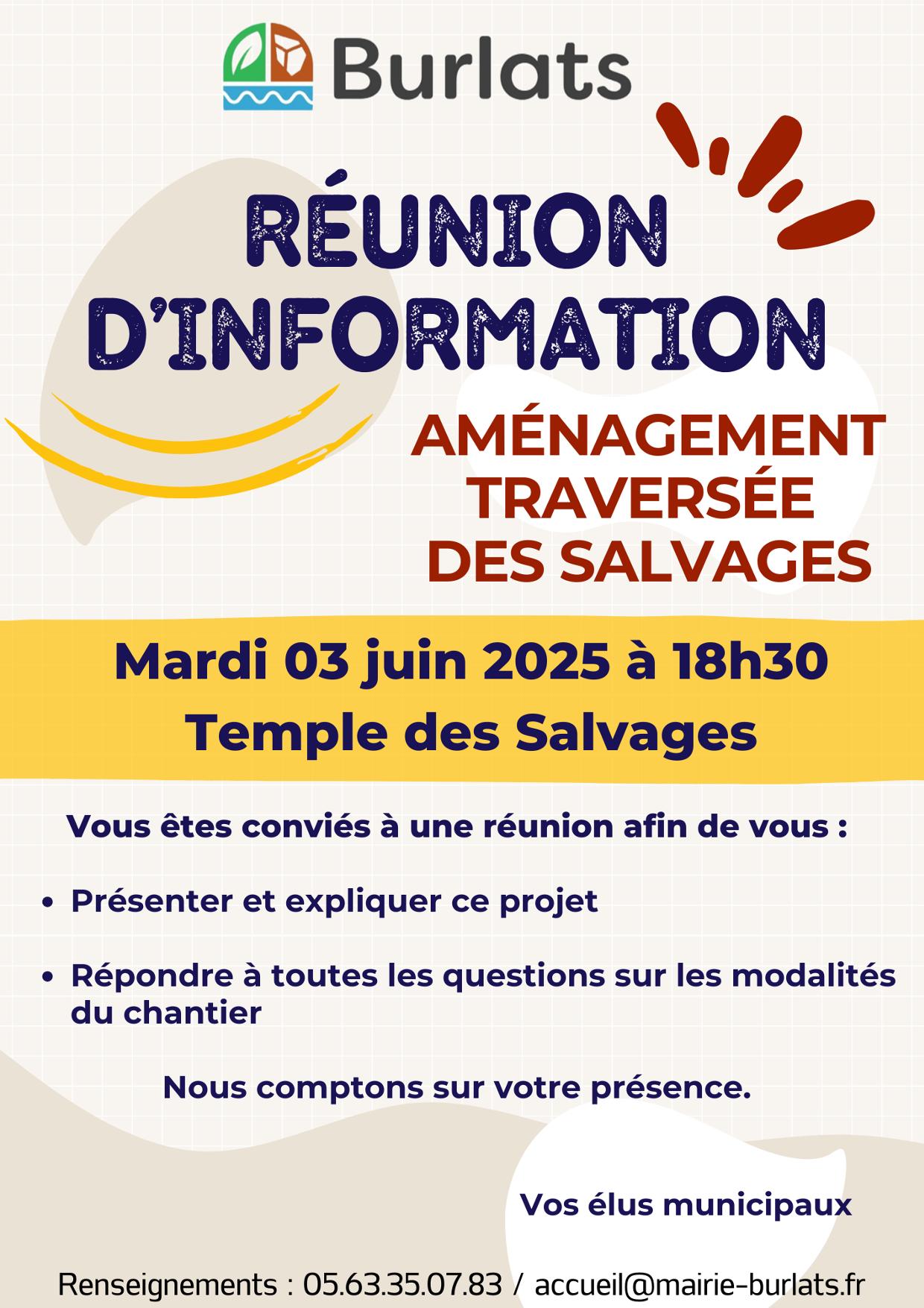 réunion publique traversée salvages