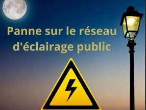 Panne éclairage public Village de Burlats