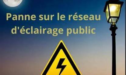 Panne éclairage public Village de Burlats